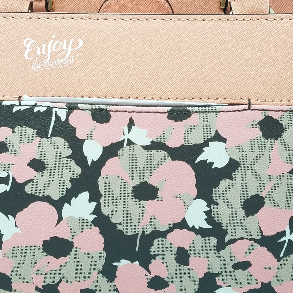 Michael kors hailee xs satchel peach floral NWT - Picture 5 of 8